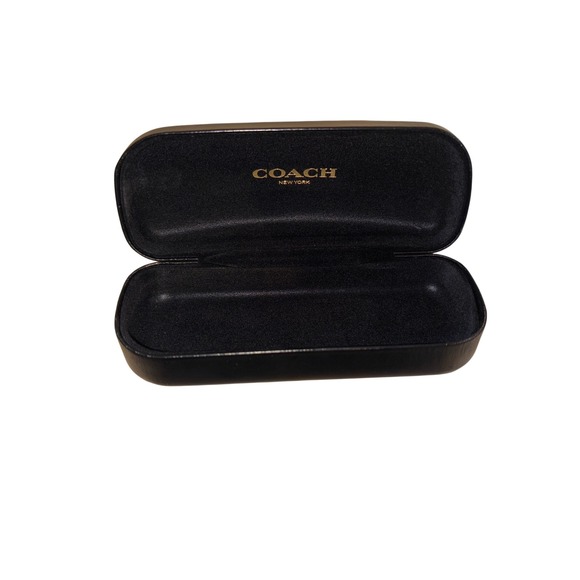 Coach Accessories - Coach New York‎ Black Leather Hard Shell Eyeglasses Sunglass Case